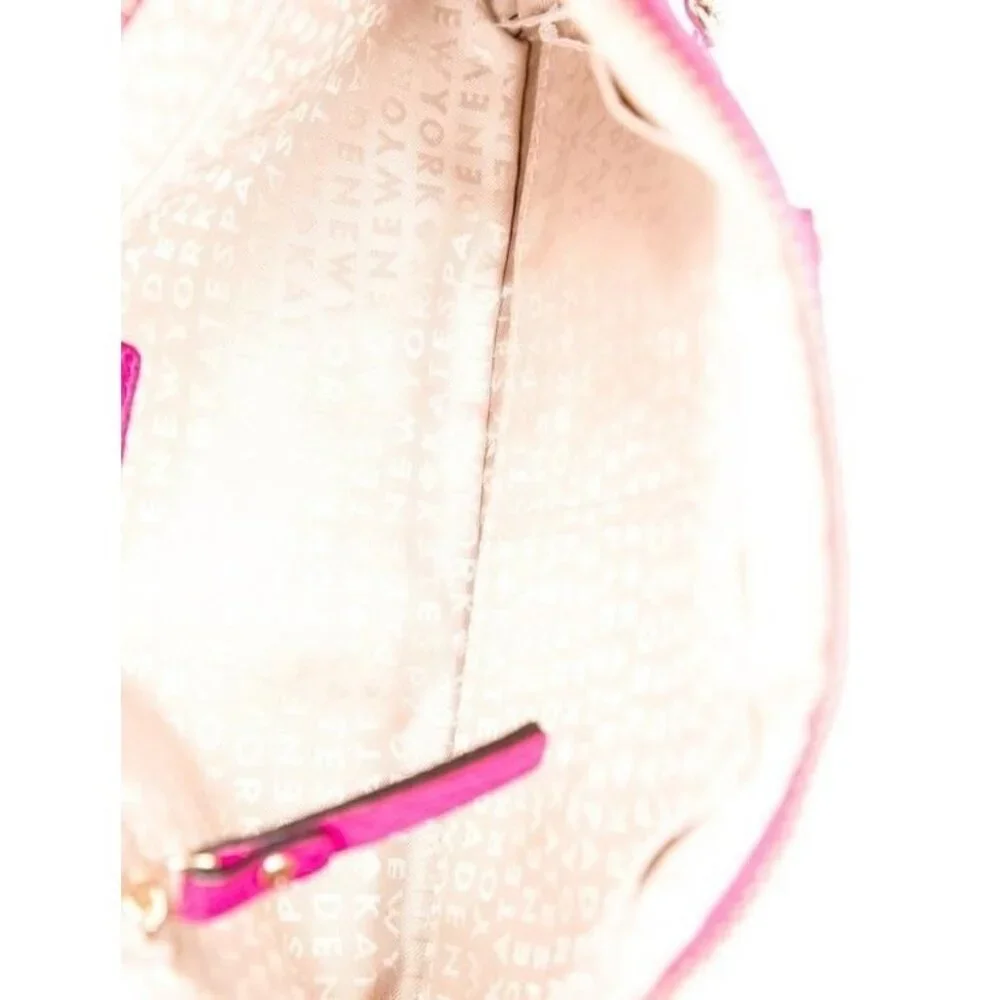 Kate Spade Pink Leather Chain-Link Zip Shoulder Bag - Picture 5 of 5